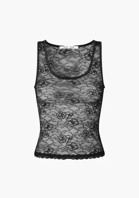 AMANZA TANK TOP BLACK