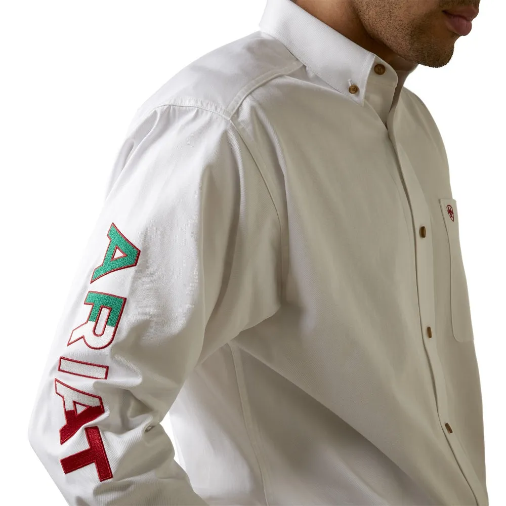 Ariat Mens Team Logo Mexico White Shirt - 10040911