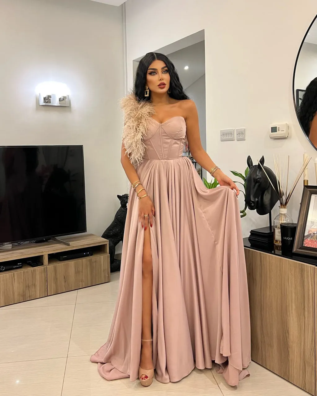 Ayla Feathers Dress