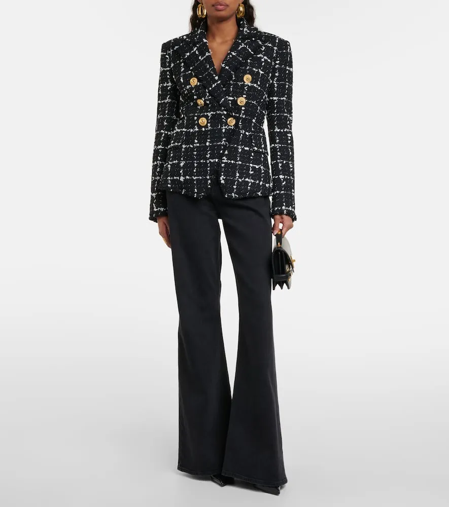 Balmain Checked tweed blazer