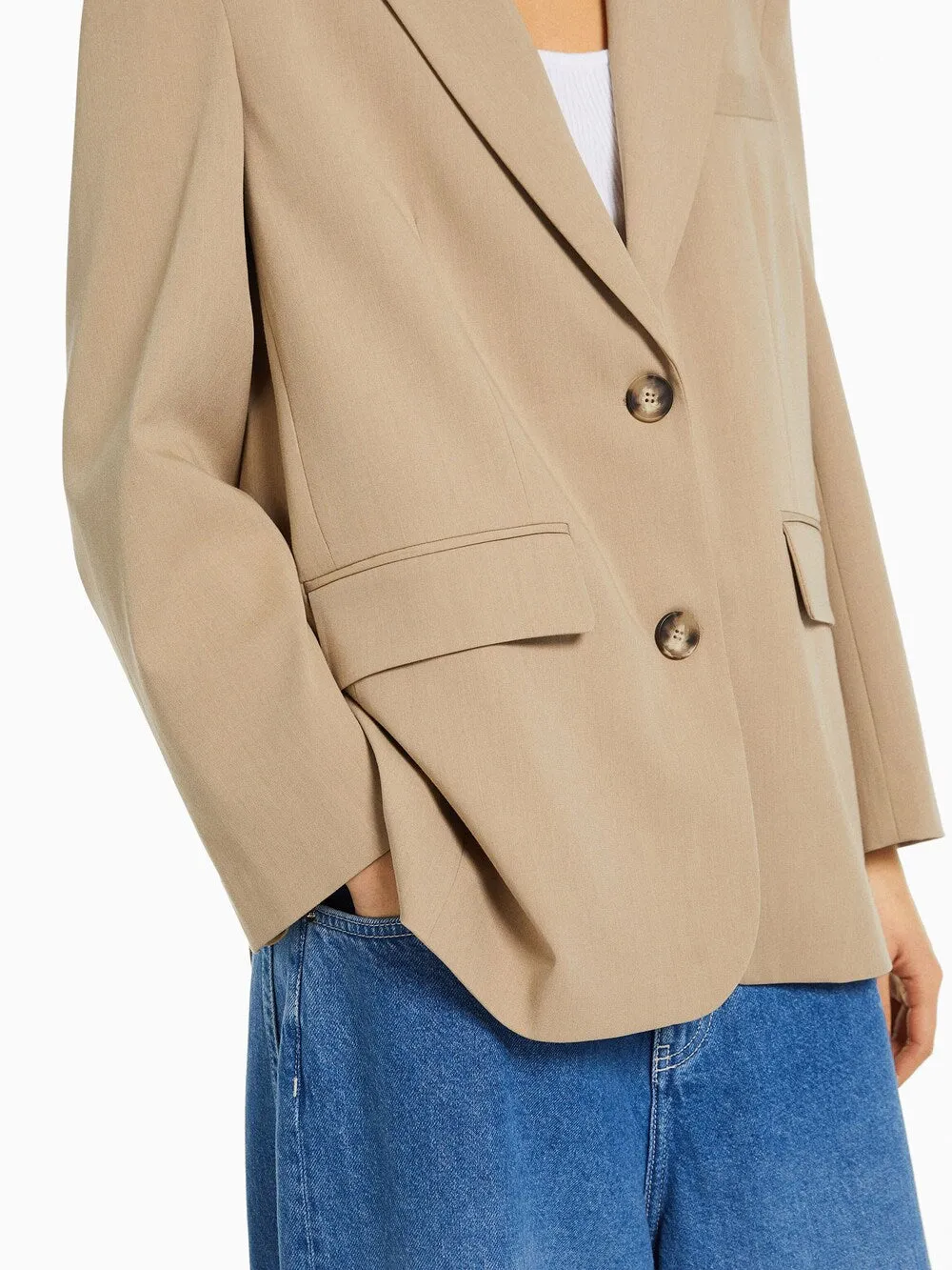 Bershka blazer, taupe