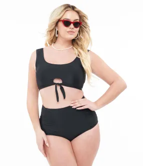 Black Two Piece Swim Set