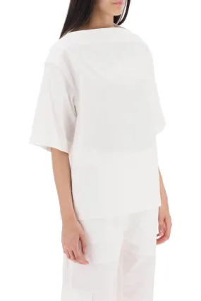 boxy poplin top