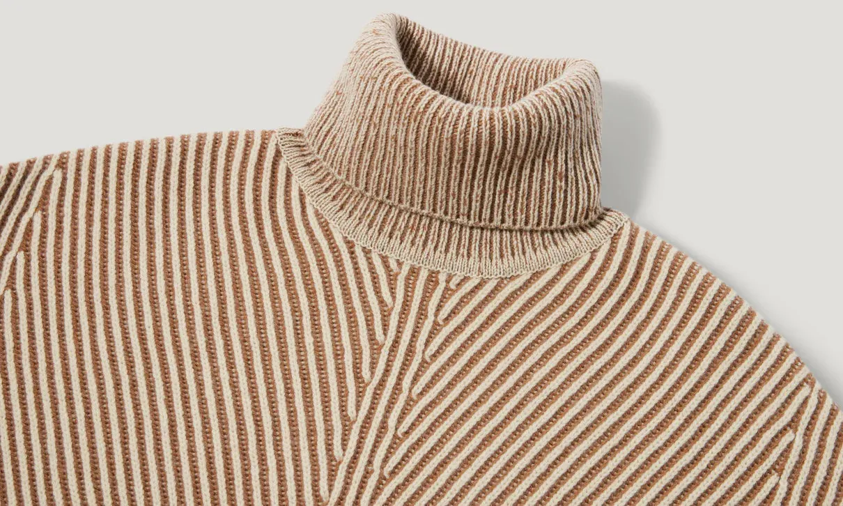 Centenary roll neck jumper - Chalk