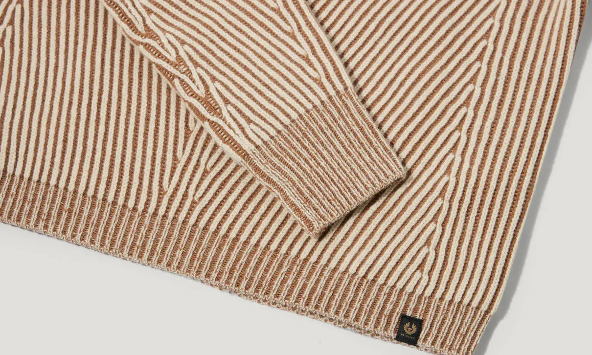 Centenary roll neck jumper - Chalk