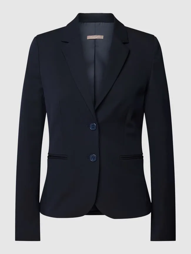 Christian Berg Blazer with Piped Pockets, Navy