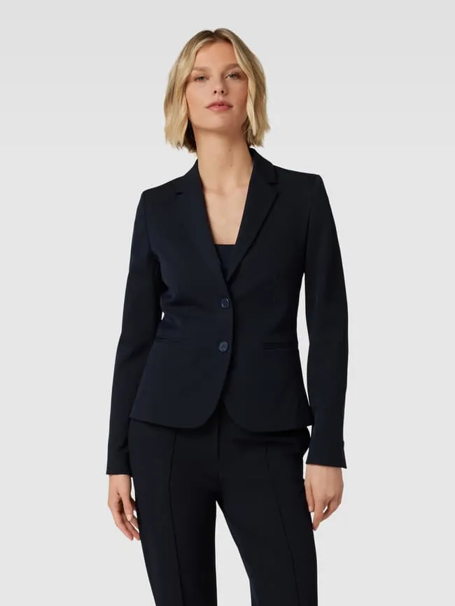 Christian Berg Blazer with Piped Pockets, Navy