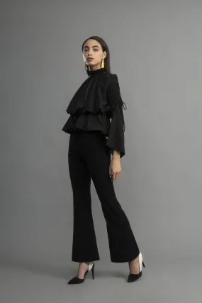 Classic Flared Black Pants