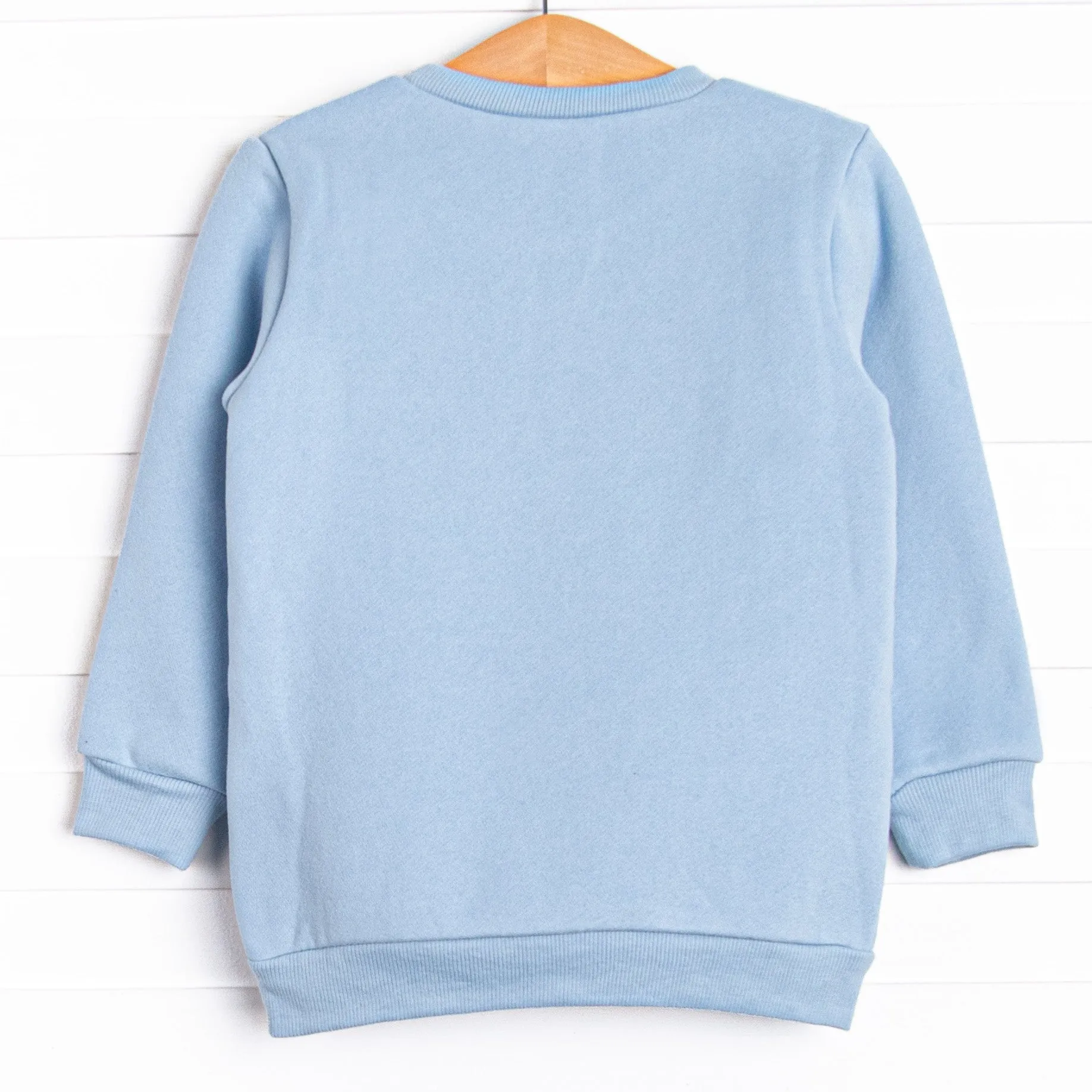 Cozy Carving Applique Sweatshirt, Blue