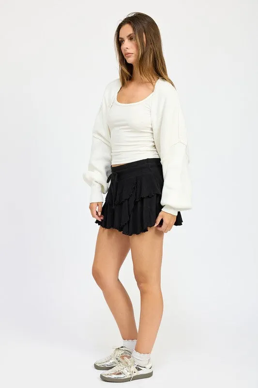 Cozy Layering Knit Oversized Shrug Sweater Cardigan