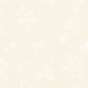 Cozy Wonderland - Snowflake Fall Natural White Yardage