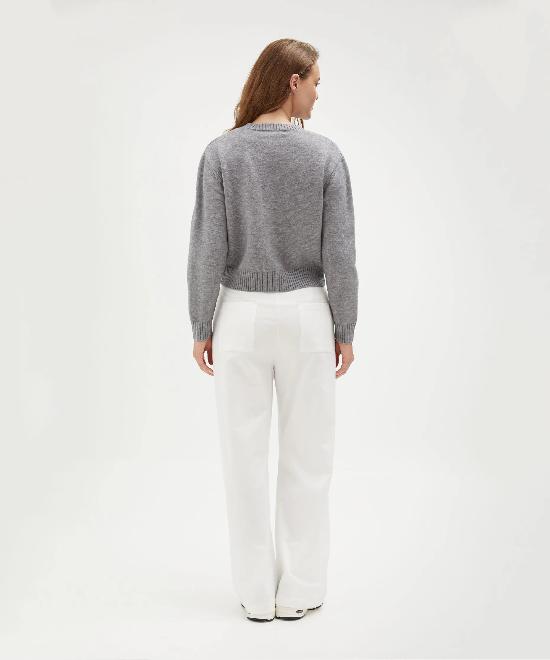 Crew Neck Cardigan