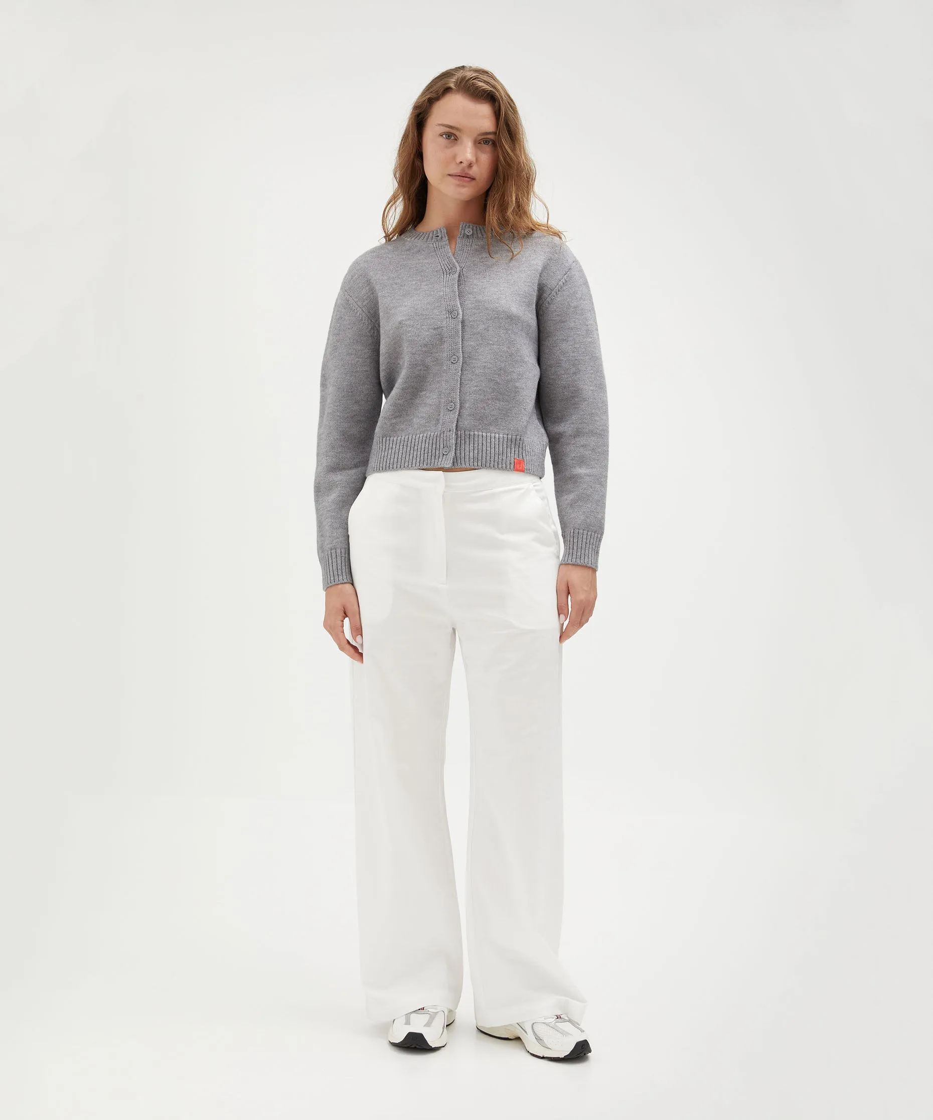 Crew Neck Cardigan
