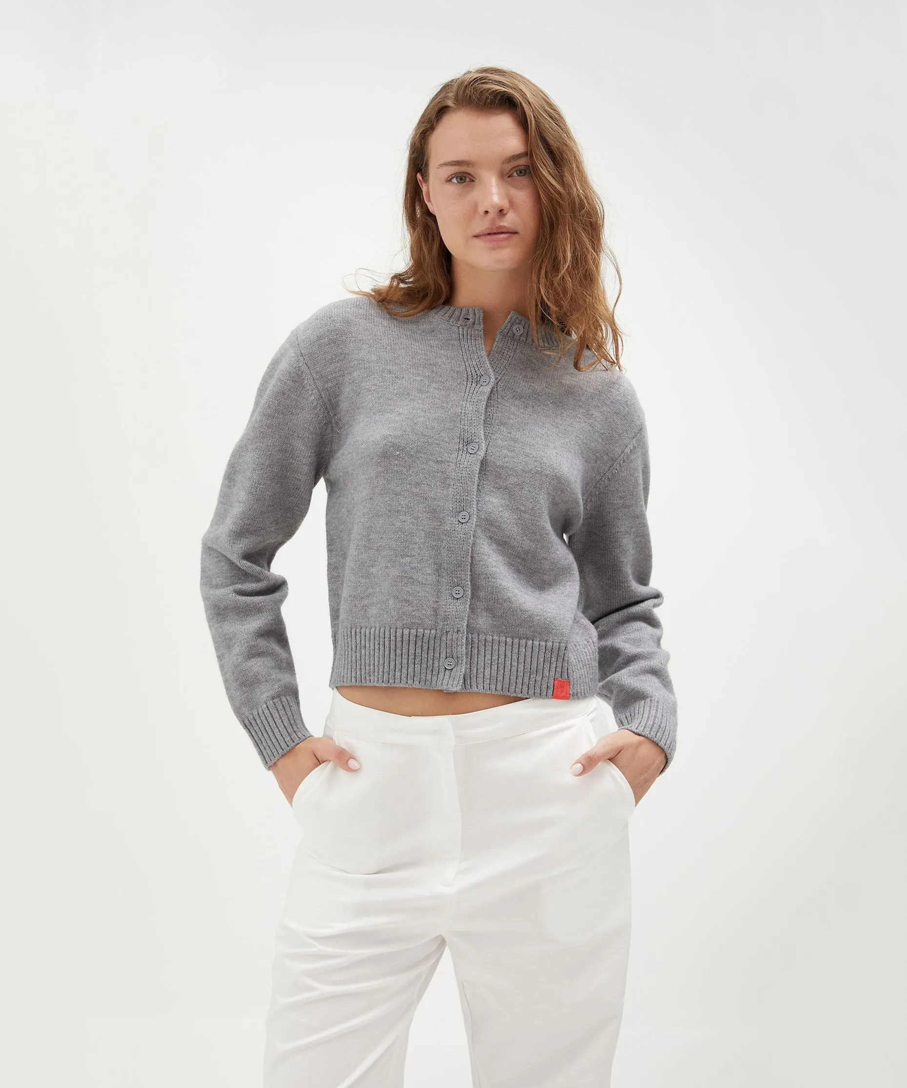 Crew Neck Cardigan