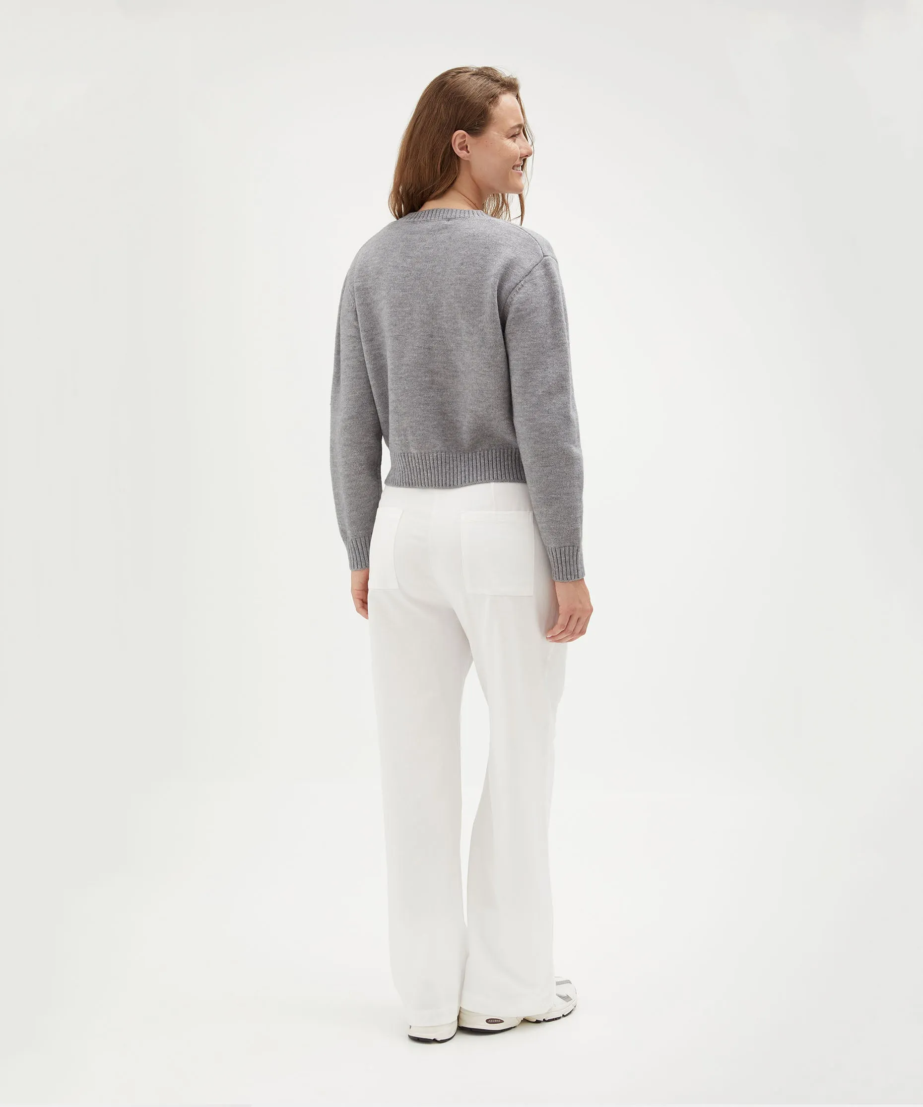 Crew Neck Cardigan
