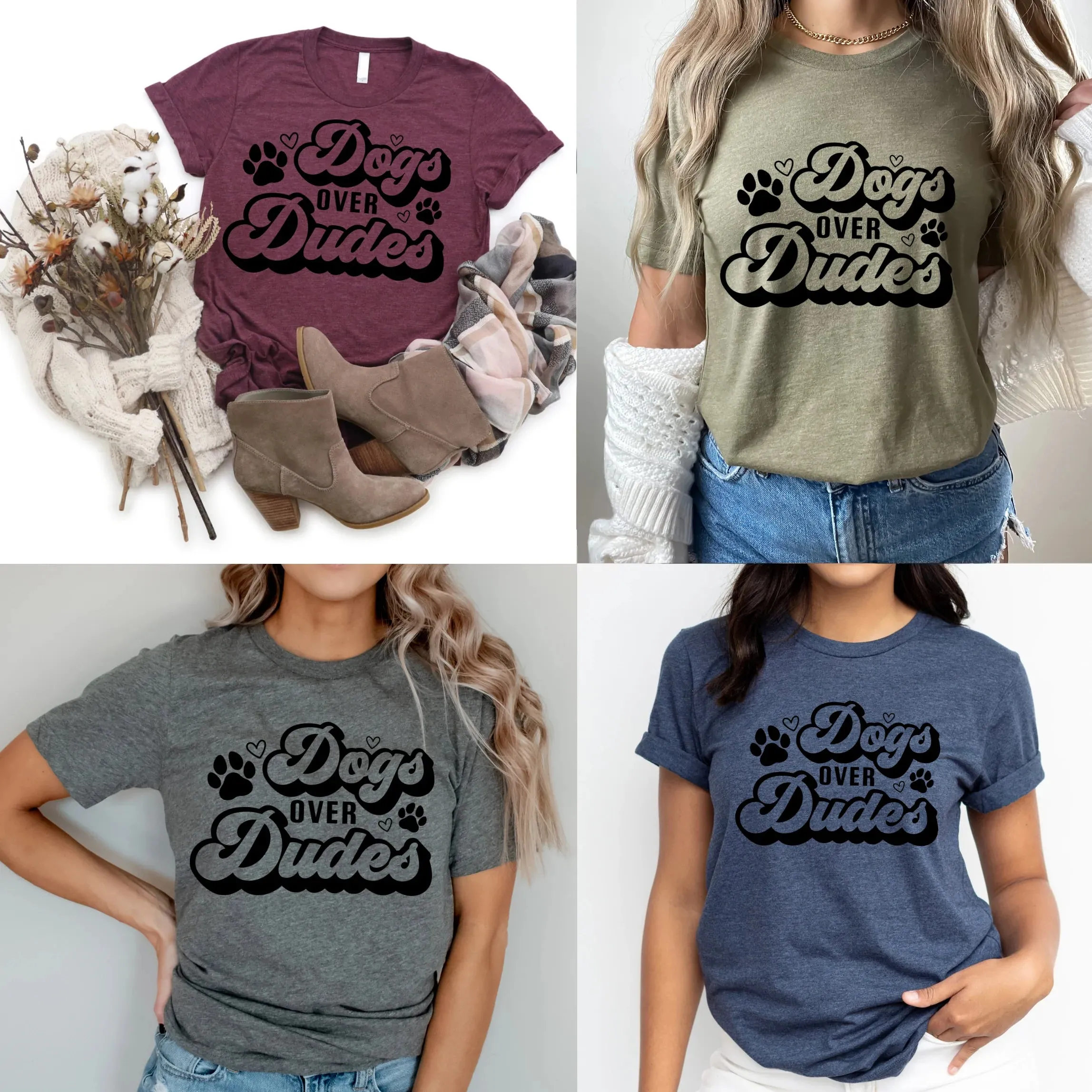 Dogs Over Dudes - Ink Deposited Graphic Tee
