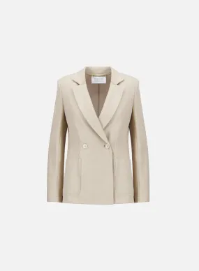Double Breasted Blazer Shoulder Pads | Linen Honeycomb