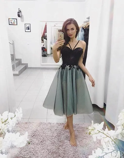 Elegant Black Cocktail Dresses Homecoming Dresses Party Dresses