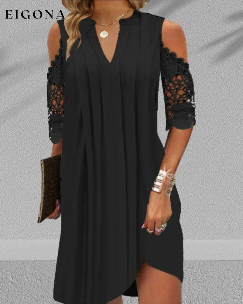 Elegant Lace Sleeves Party Dress