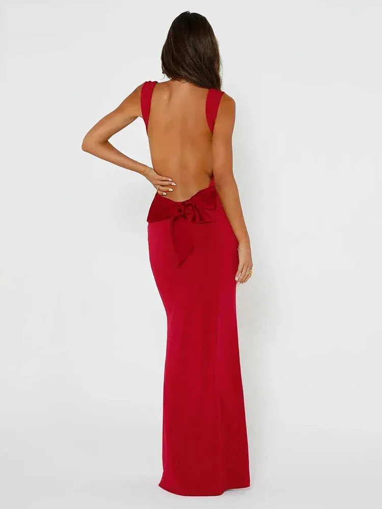 Elegant Mermaid Backless Gown - Evening Dress
