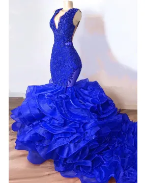 Elegant Royal Blue Prom/ Evening / Party Dress/ gown