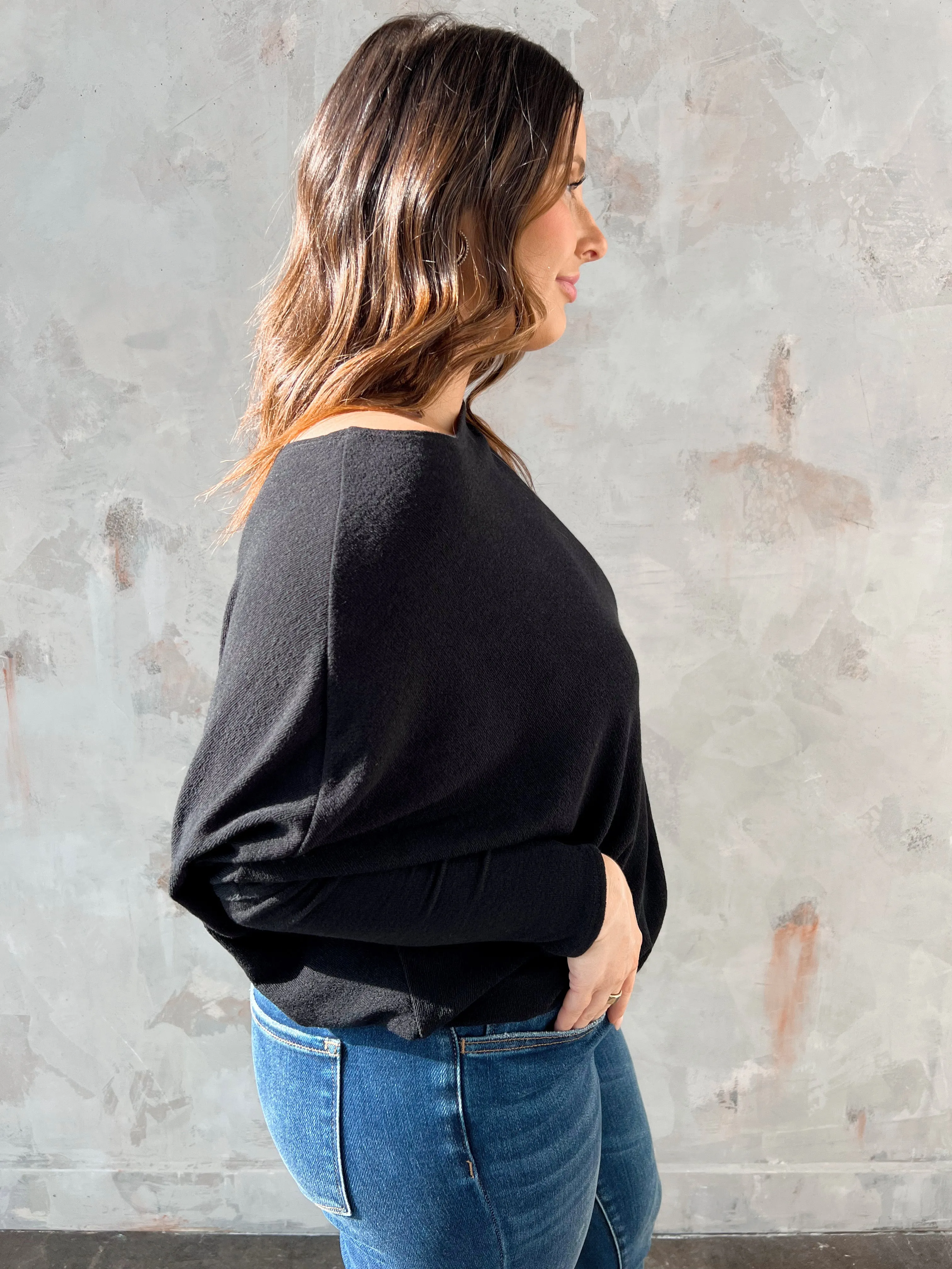 Favorite Comfy Tunic - BLACK
