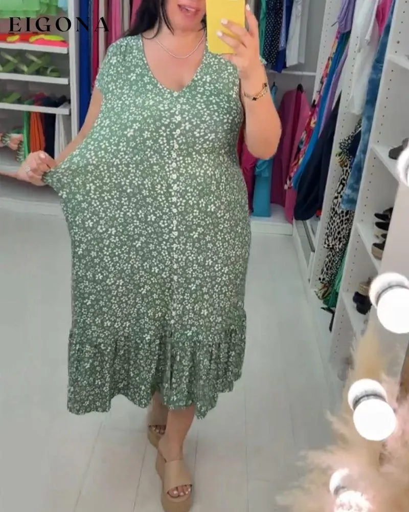 Floral Print Stretchable Dress