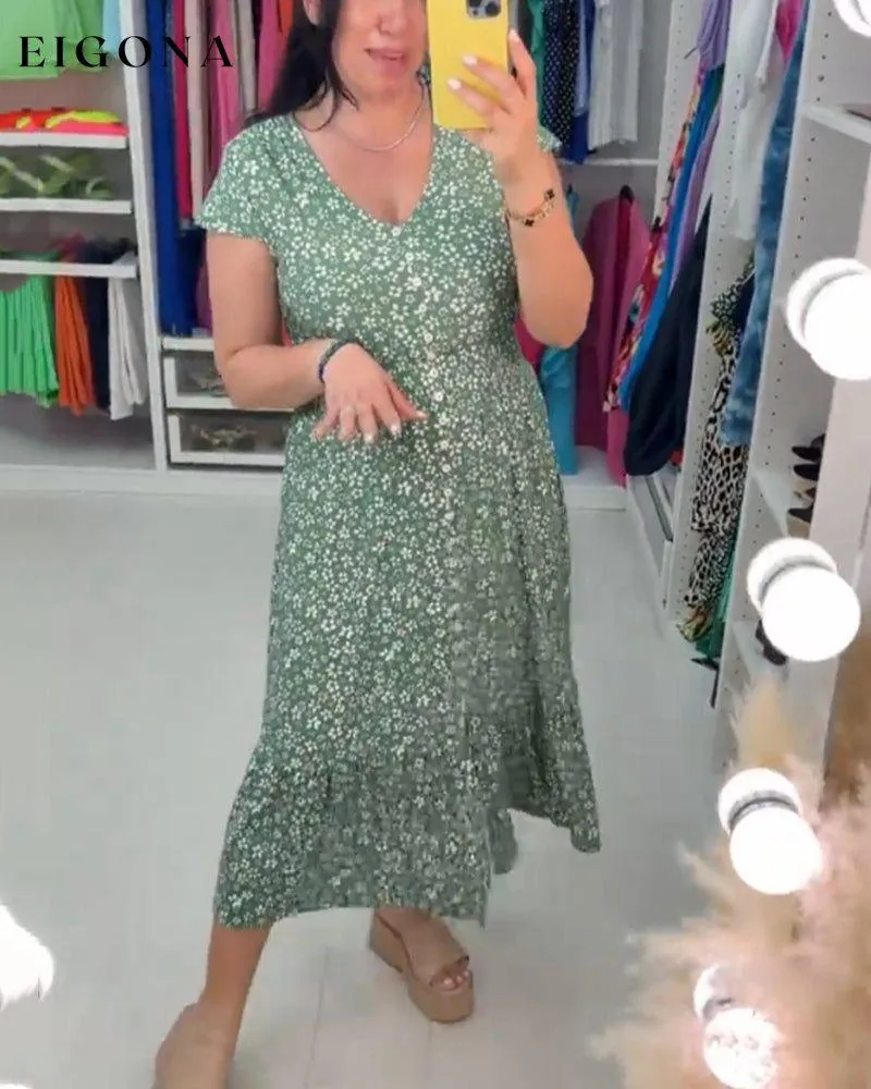 Floral Print Stretchable Dress