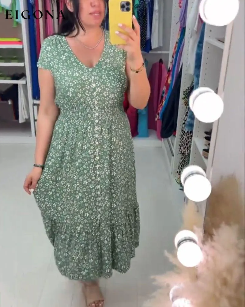 Floral Print Stretchable Dress