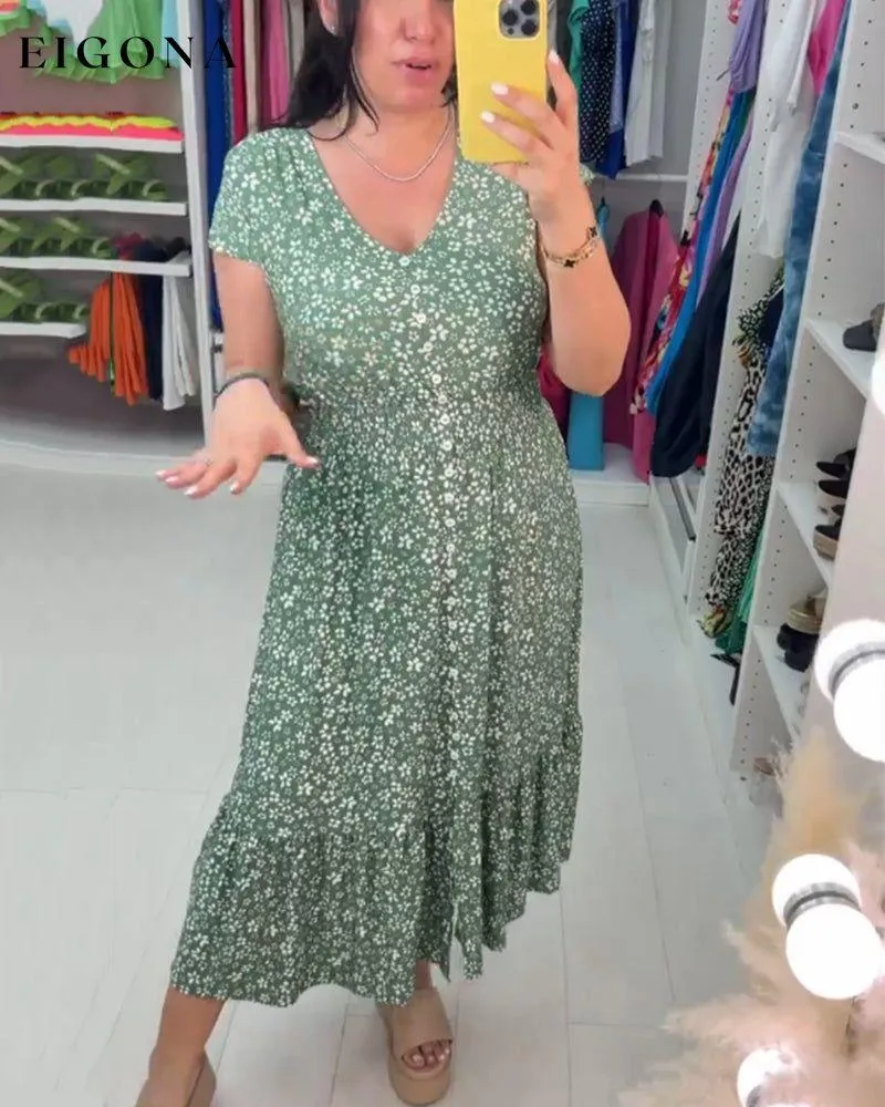 Floral Print Stretchable Dress