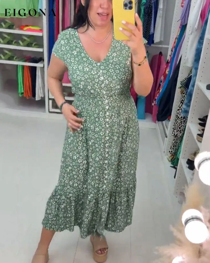 Floral Print Stretchable Dress