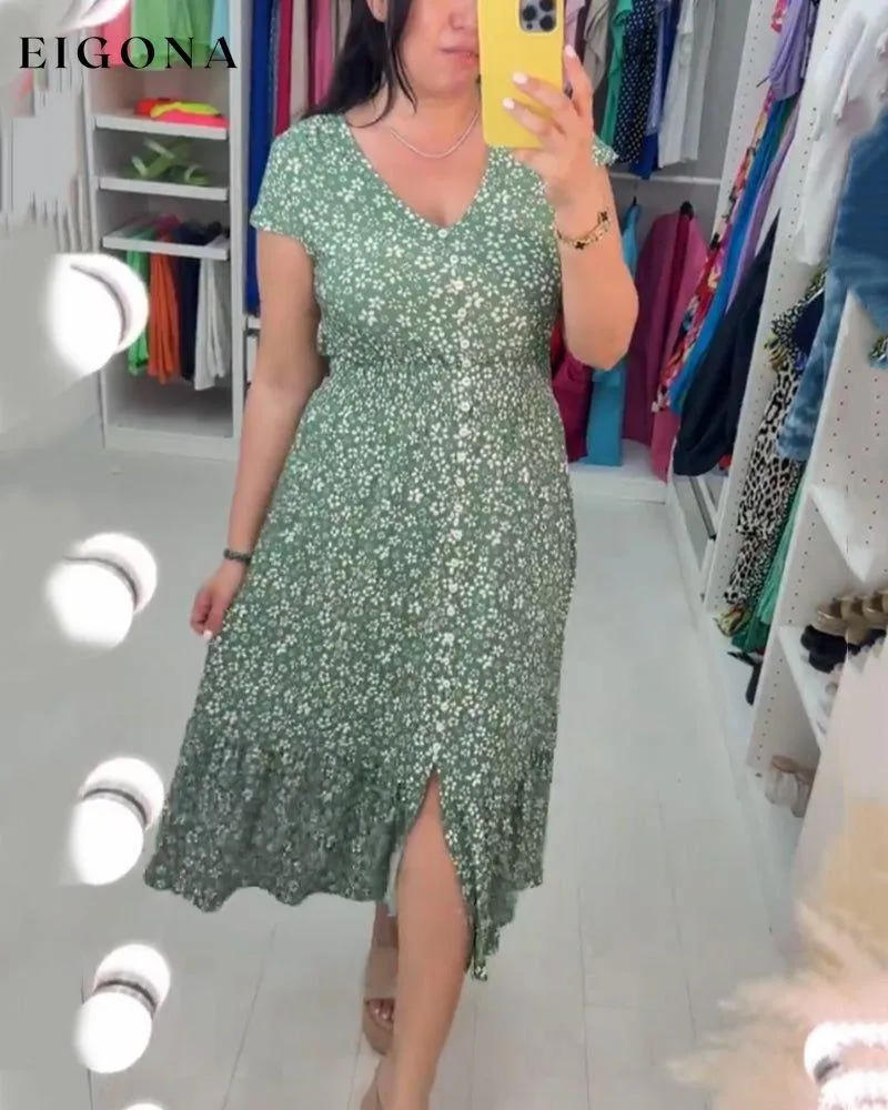 Floral Print Stretchable Dress