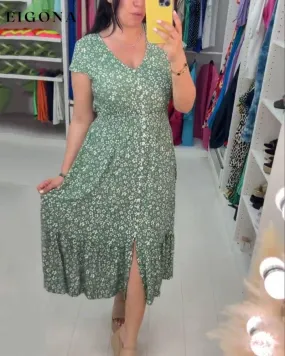 Floral Print Stretchable Dress