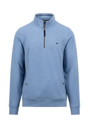 Fynch-Hatton 1/4 zip Sweatshirt Blue