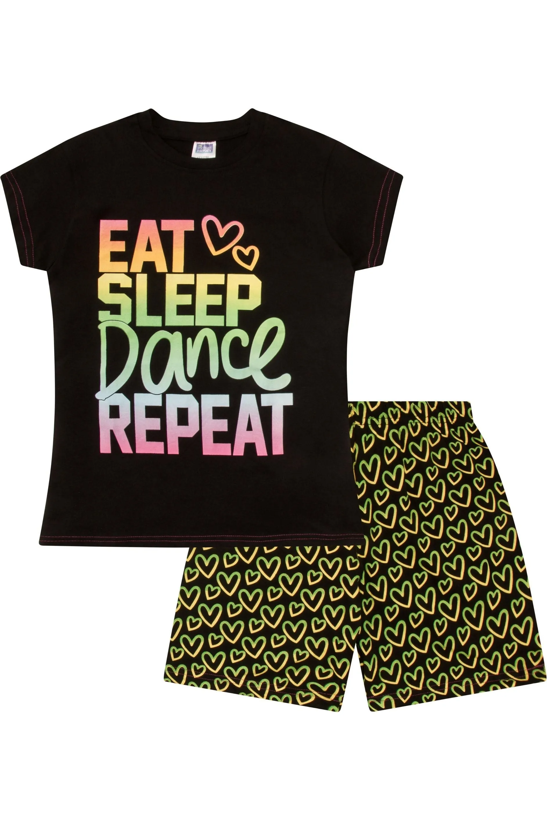 Girls Eat Sleep Dance Short Pyjamas