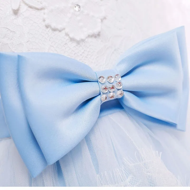 Girls Elegant Floral Evening Party Dress