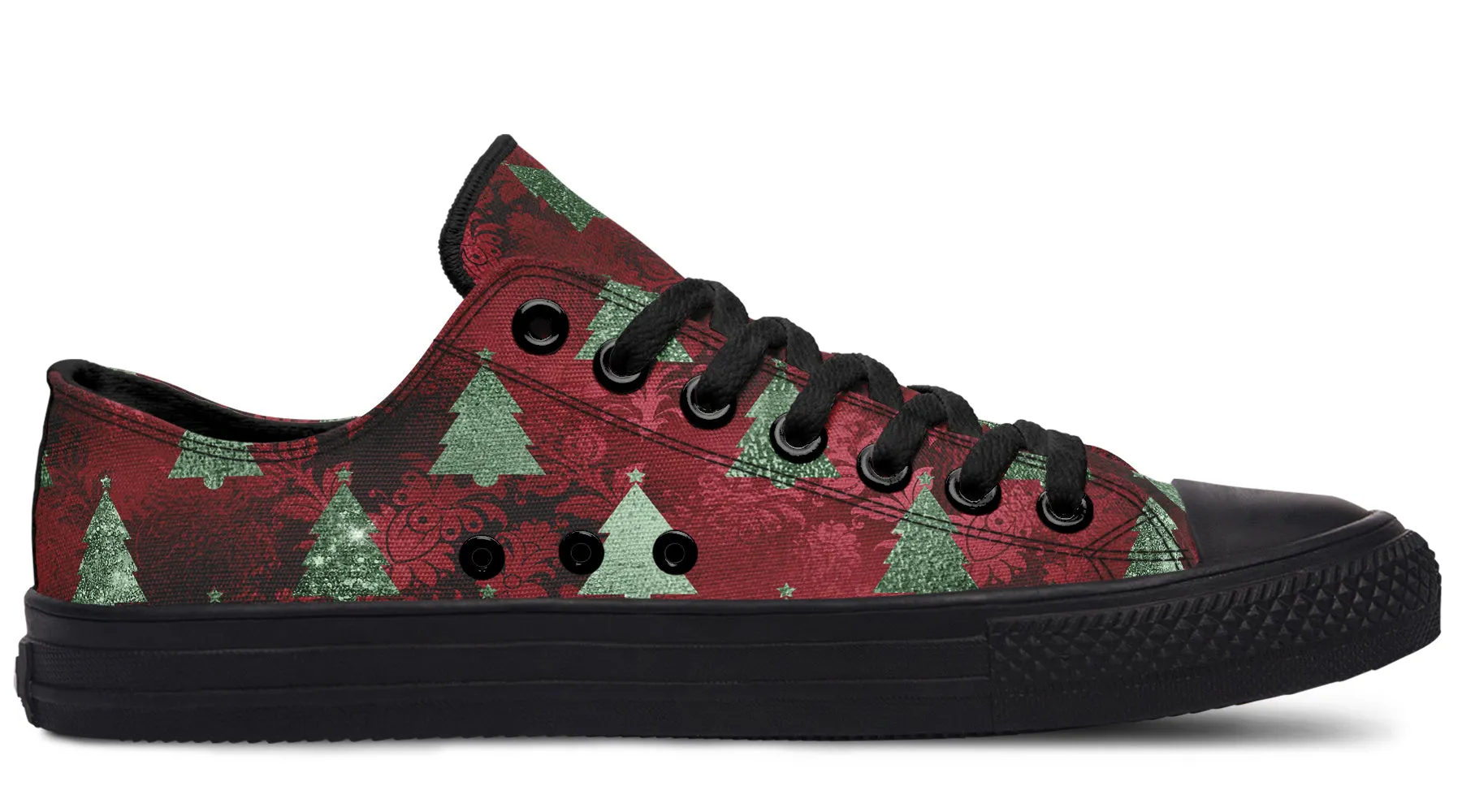 Glam Christmas Low Tops