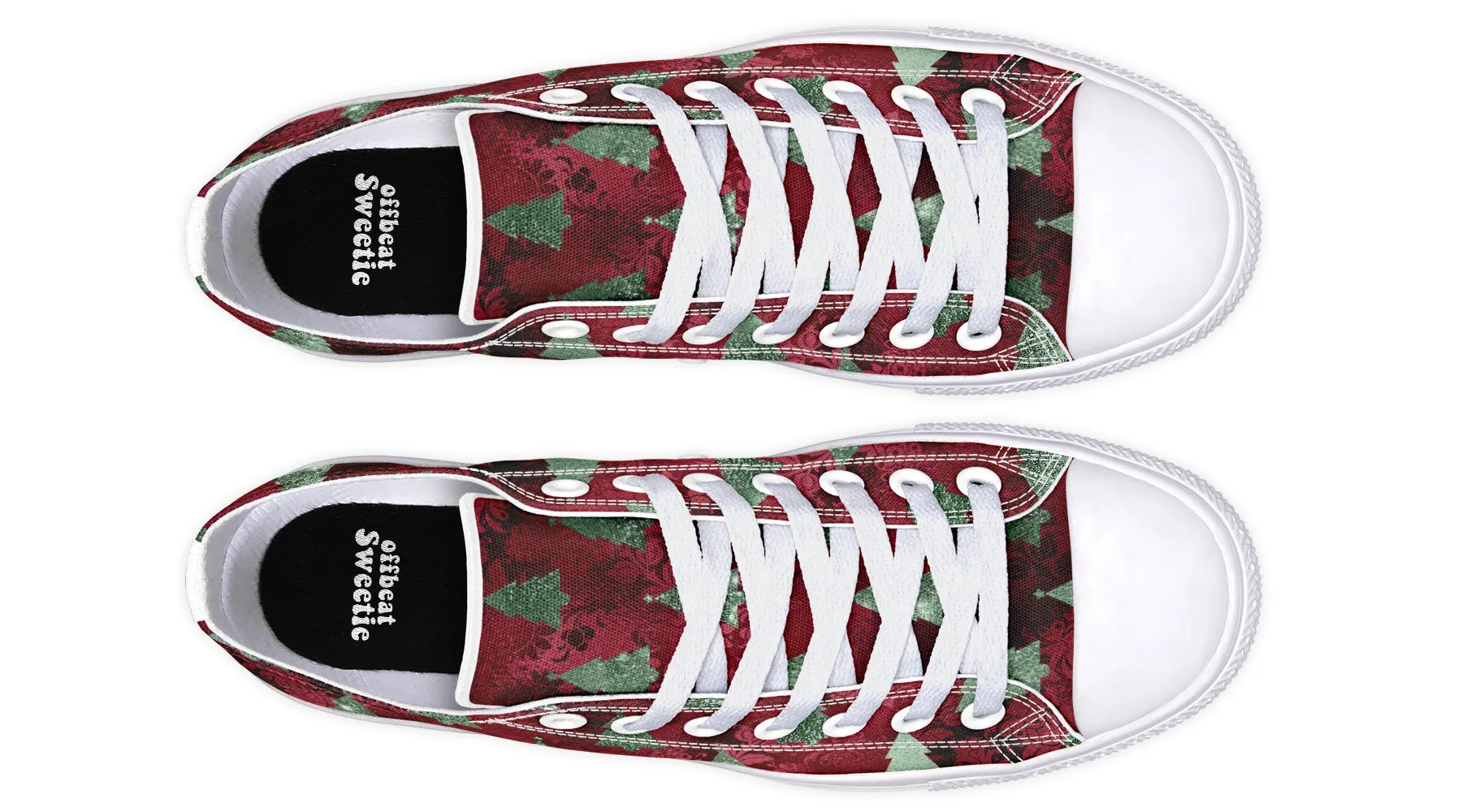 Glam Christmas Low Tops