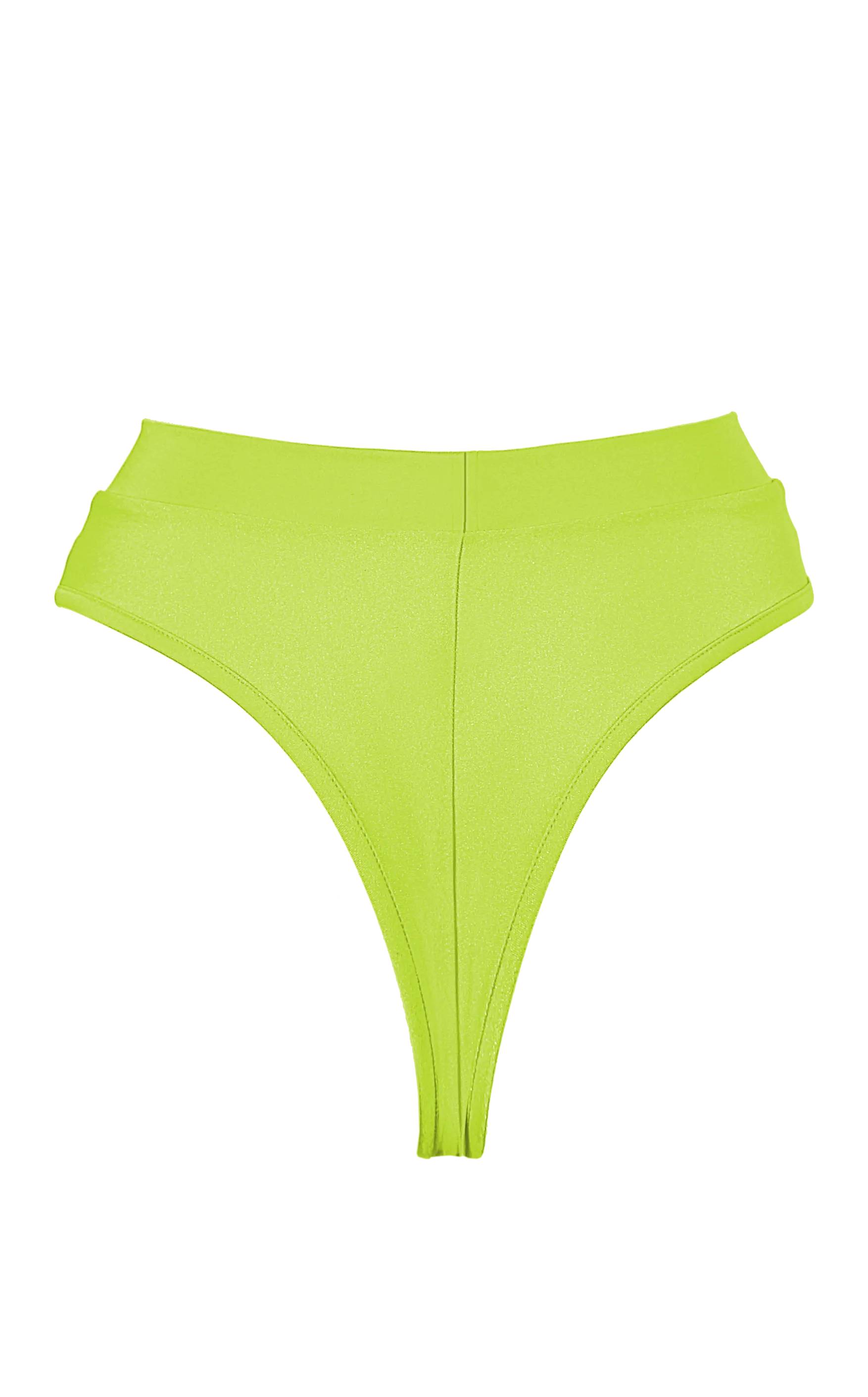 High-Cut Bikini Bottom 1/2 Mesh / BOND NEON YELLOW