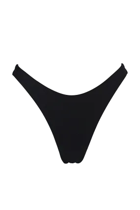 High-Cut Bikini Bottom /LULY POLE BLACK