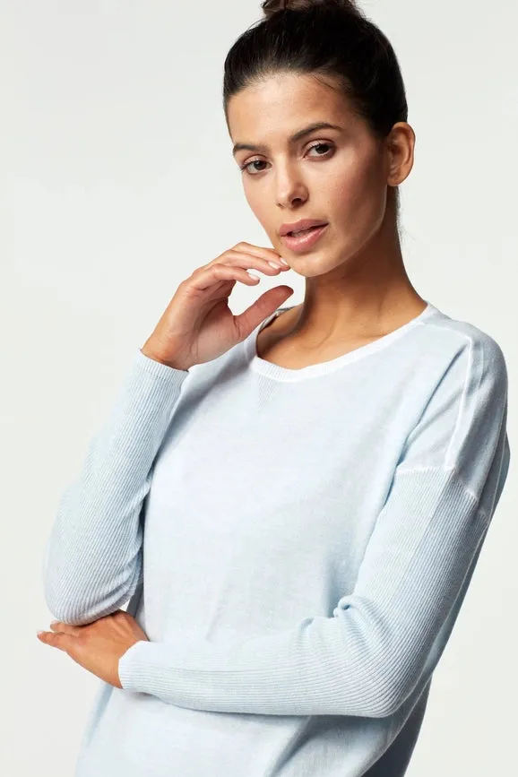 Huntress Boyfriend Sweater BALLAD BLUE