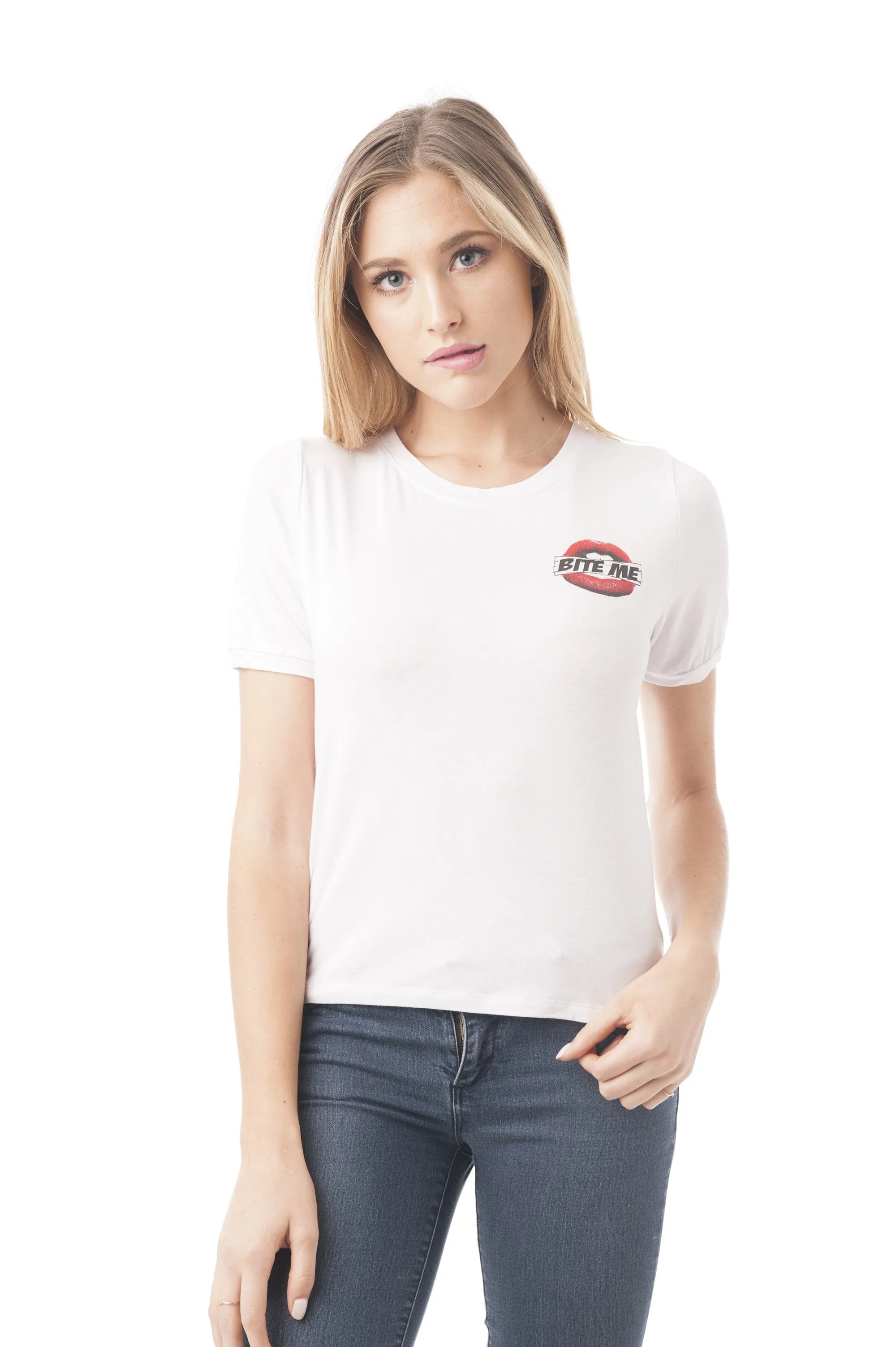 Khanomak Women's Sleeveless Shirt Tank Top Graphic Tee's Bite Me