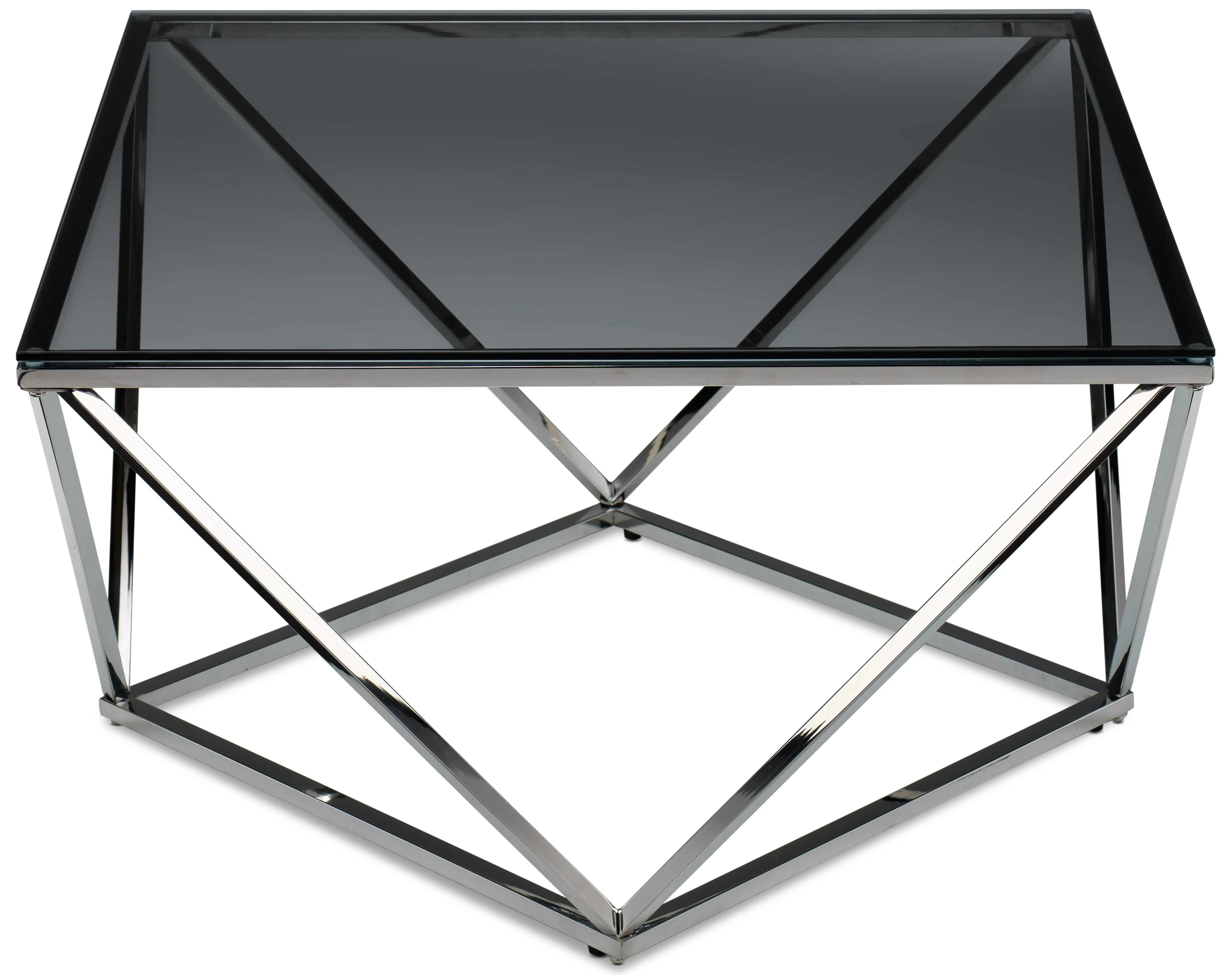 Kieran Coffee Table - Silver/Black