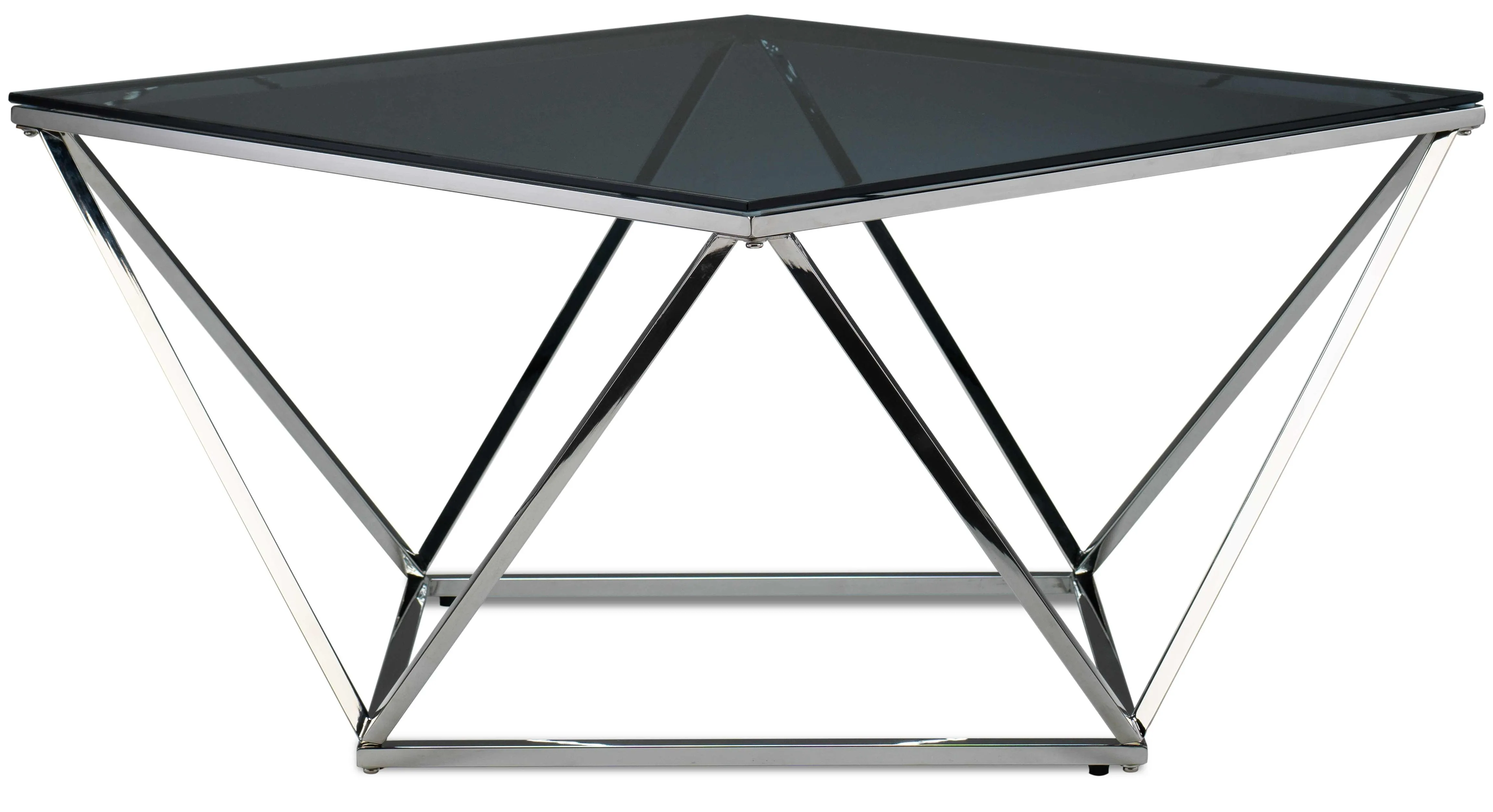 Kieran Coffee Table - Silver/Black