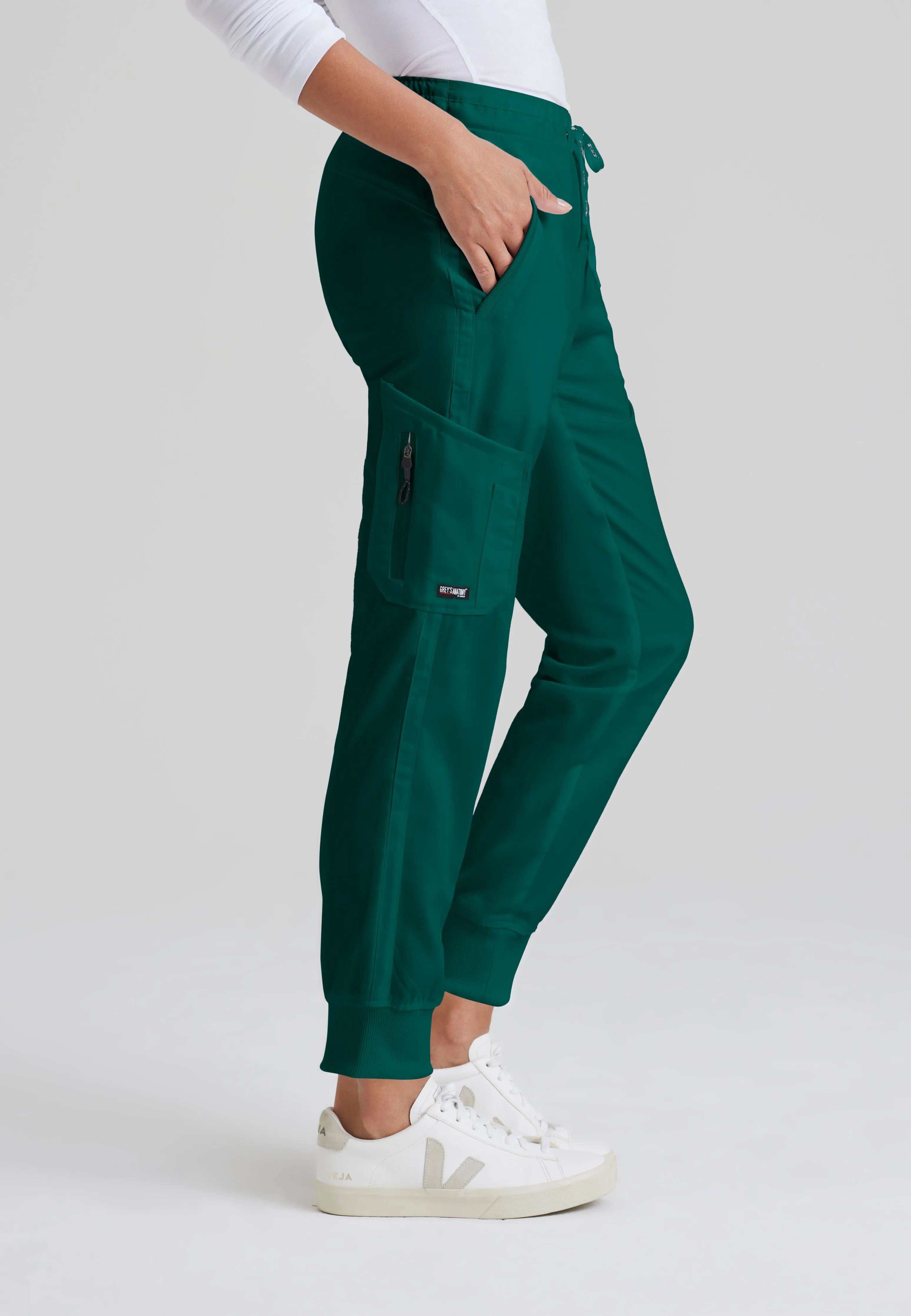 Kira 5-Pocket Mid-Rise Jogger Scrub Pant