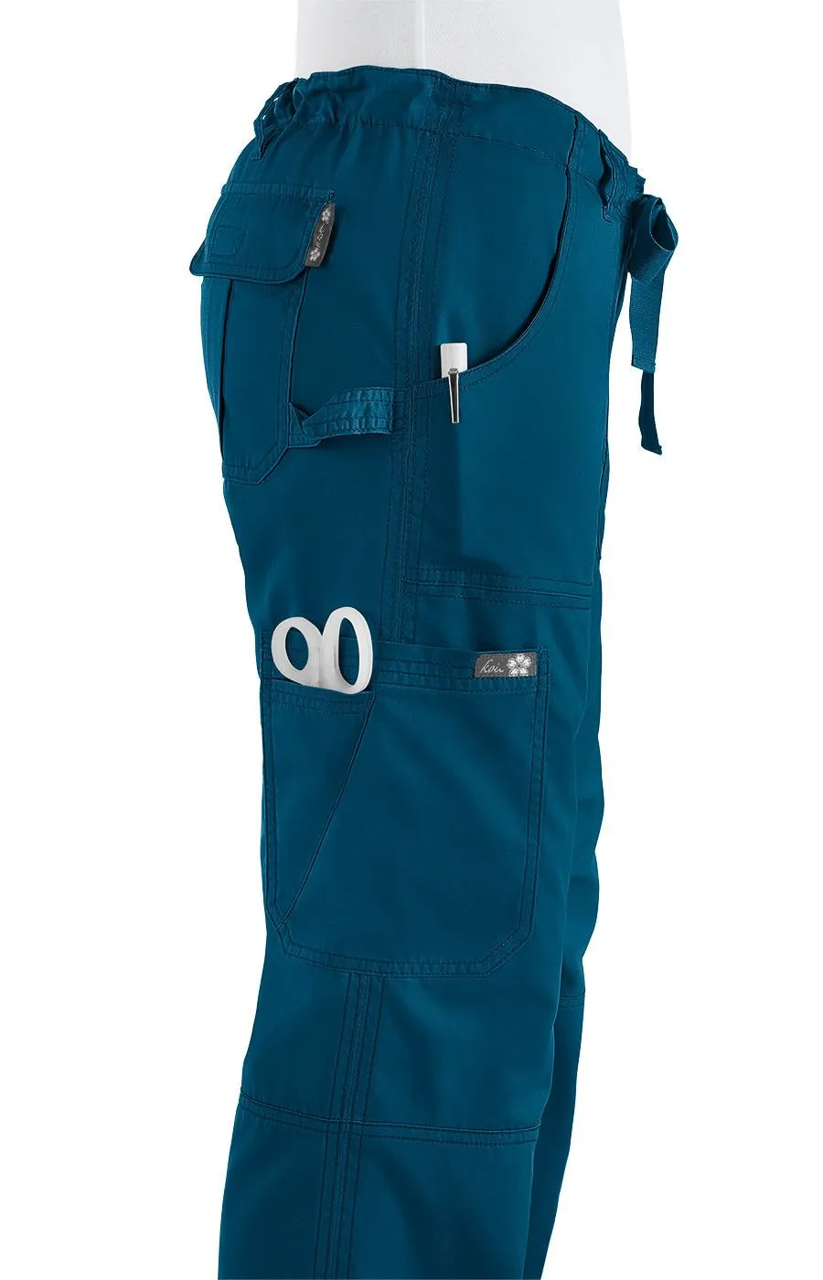 Lindsey Pant by KOI XXS-5X / Caribbean Blue