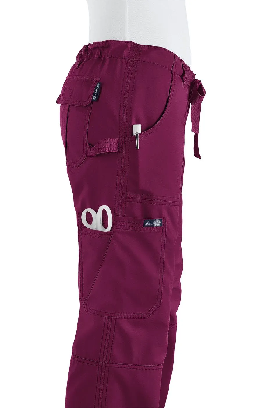 Lindsey Pant by KOI XXS-5X / Wine
