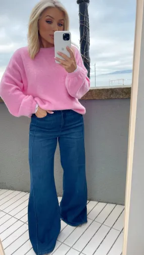 LOLLIE BABY ALPACA SWEATER - BABY PINK