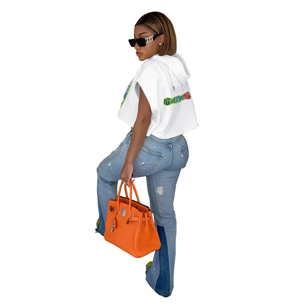 MB FASHION  Loose Hooded TShirt Women Short Sleeve Tee 8213LY XL AND XXL