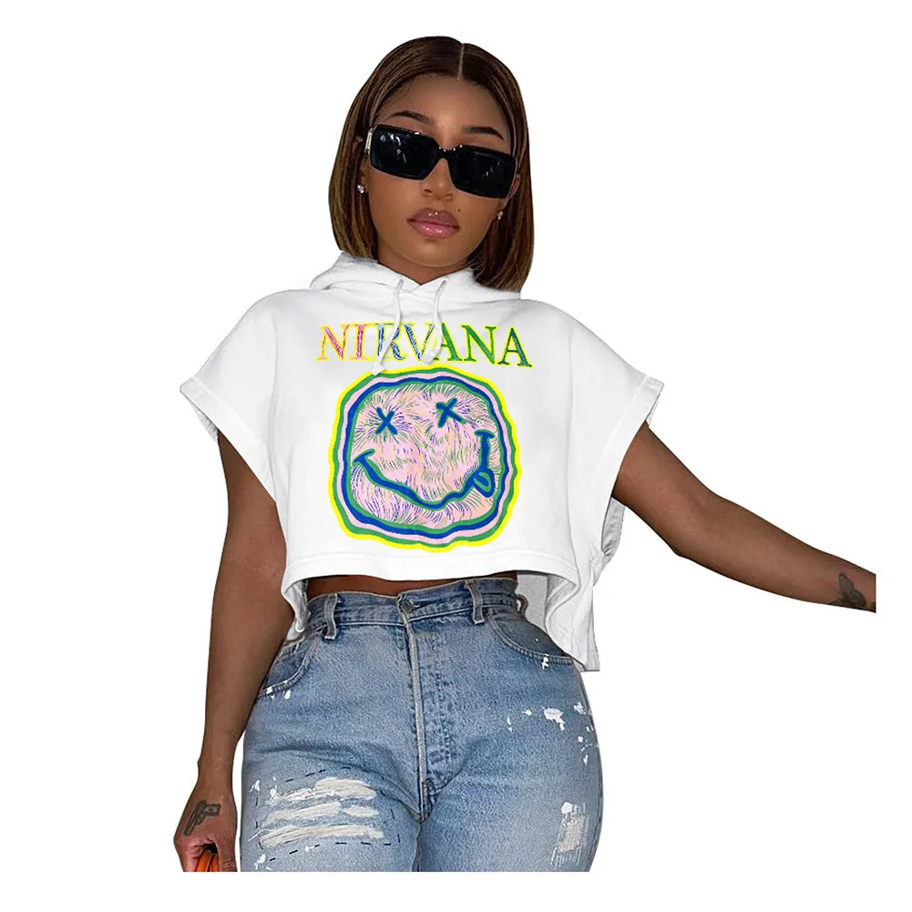 MB FASHION  Loose Hooded TShirt Women Short Sleeve Tee 8213LY XL AND XXL